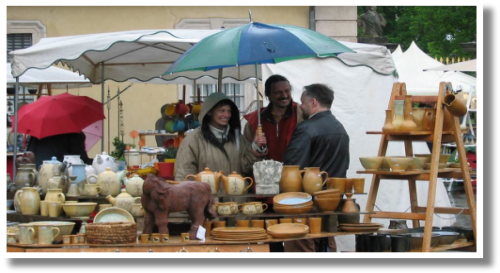 Ule, Klaus und Reinhold im Regen