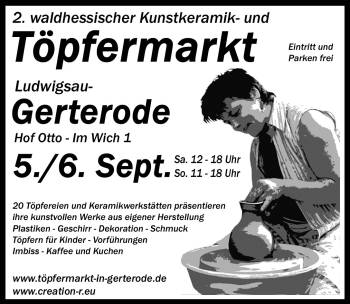 Werbeanzeige Tpferm. Gerterode 2009 